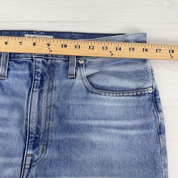 Rivet & Thread Madewell Jeans Women 31 High Rise Wide Leg Mason Light Wash Blue - Picture 11 of 16